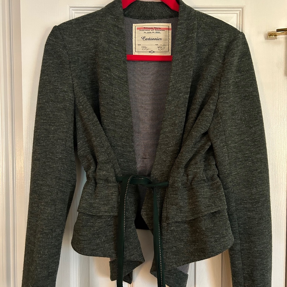 Anthro Cartonnier Knit Blazer